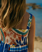 Maxi robe smock Naiade - Multico