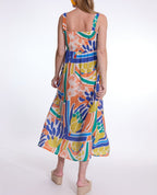 Maxi robe smock Naiade - Multico