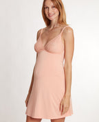 Camicia da notte premaman e per l'allattamento Bliss - Pesca