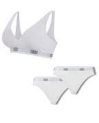 Pack Life : 1 brassière blanche et 2 culottes