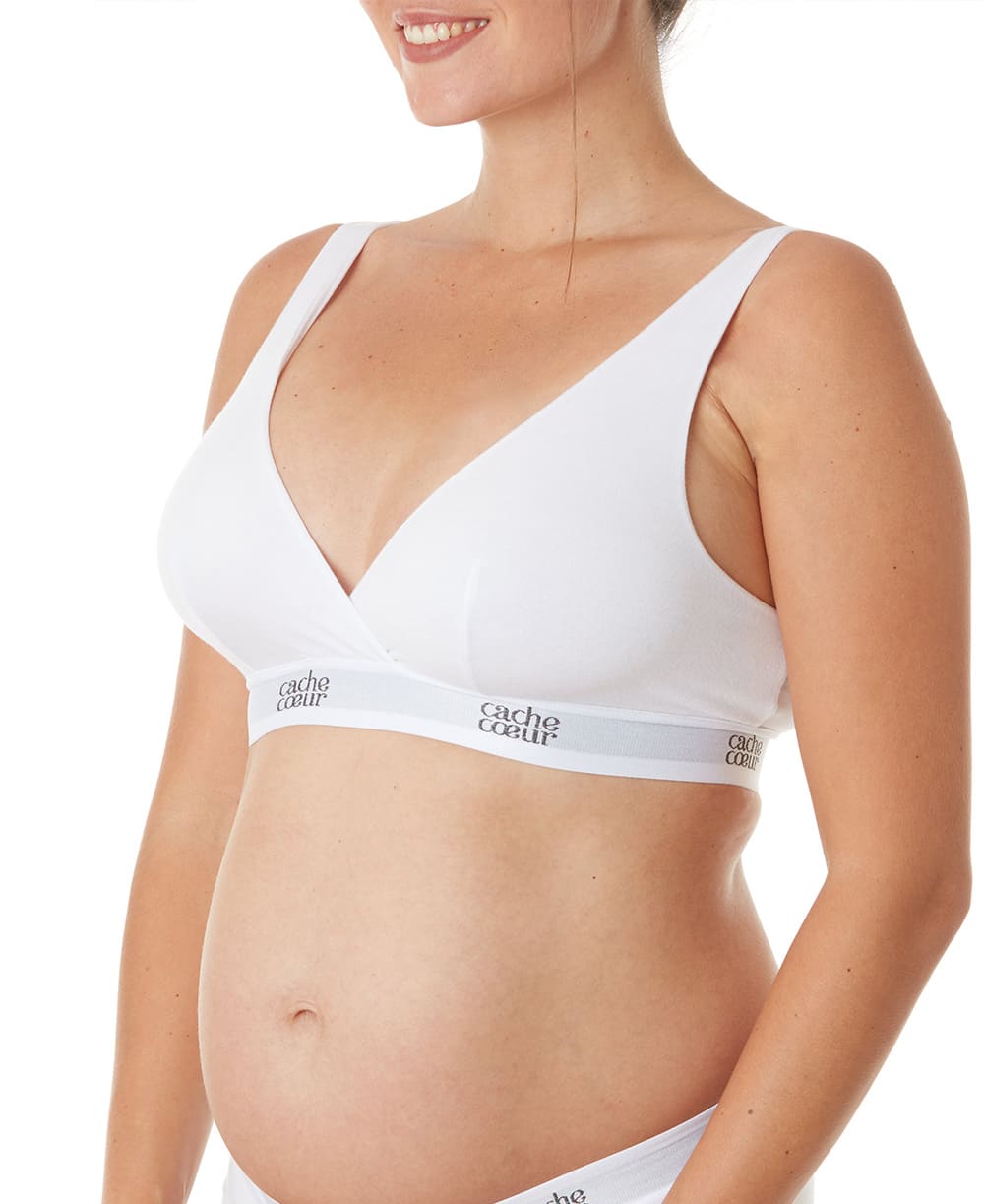 Pack life: 1 brassière blanche et 2 culottes, cache cœur
