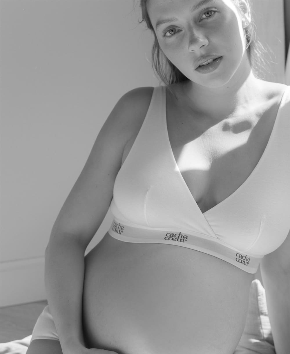 Pack life: 1 brassière blanche et 2 culottes, cache cœur