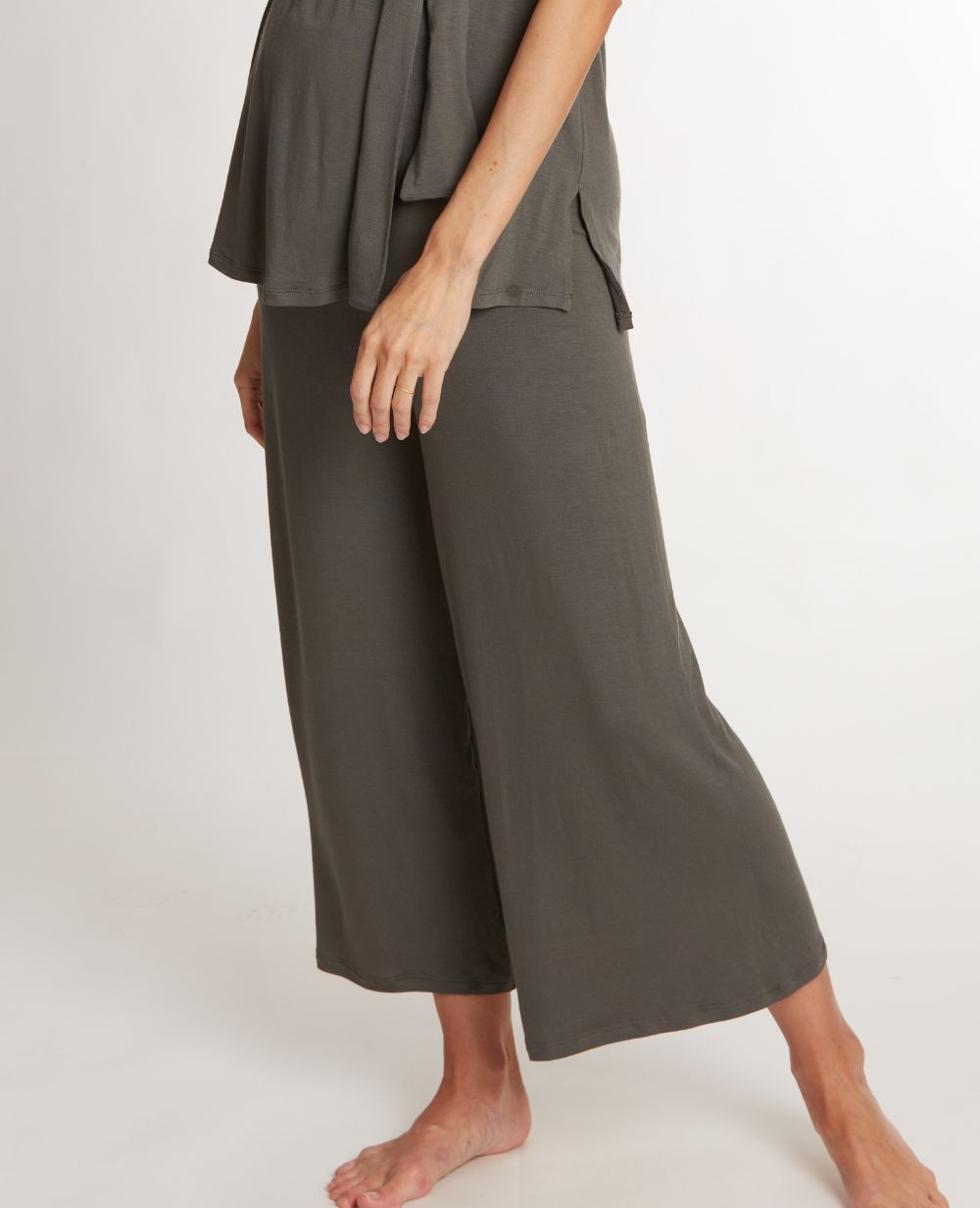 Pantalon 7/8ème de grossesse Origin - Kaki