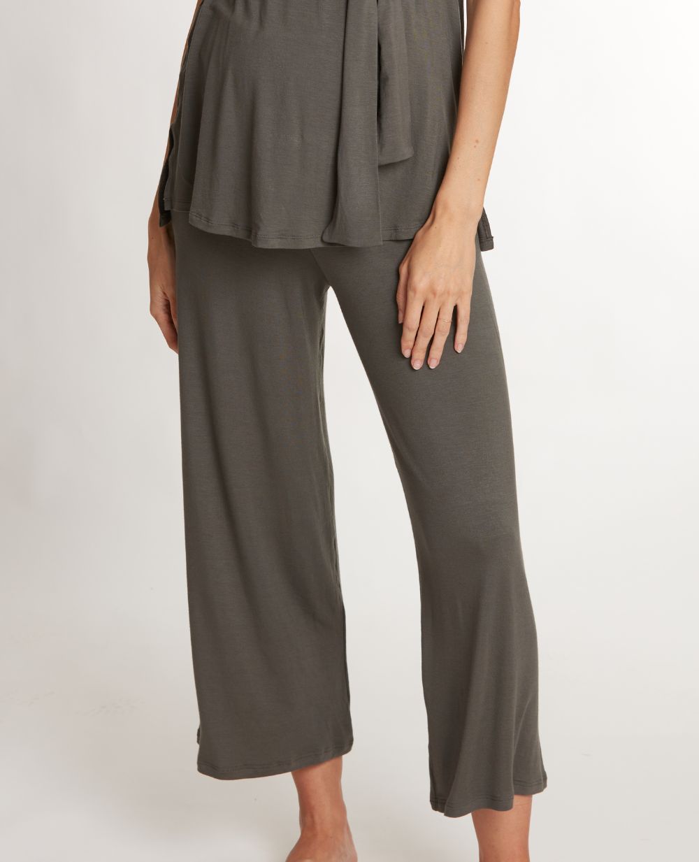 Pantalon 7/8ème de grossesse Origin - Kaki