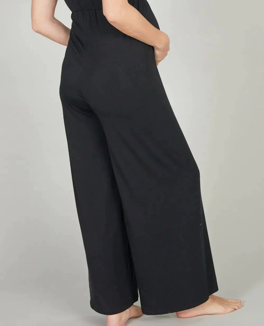 Pantalon 7/8ème de grossesse origin noir, cache cœur