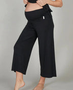 Pantalon 7/8ème de grossesse origin noir, cache cœur
