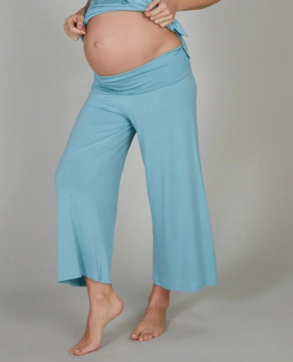Pantalon 7/8ème de grossesse origin ocean, cache cœur