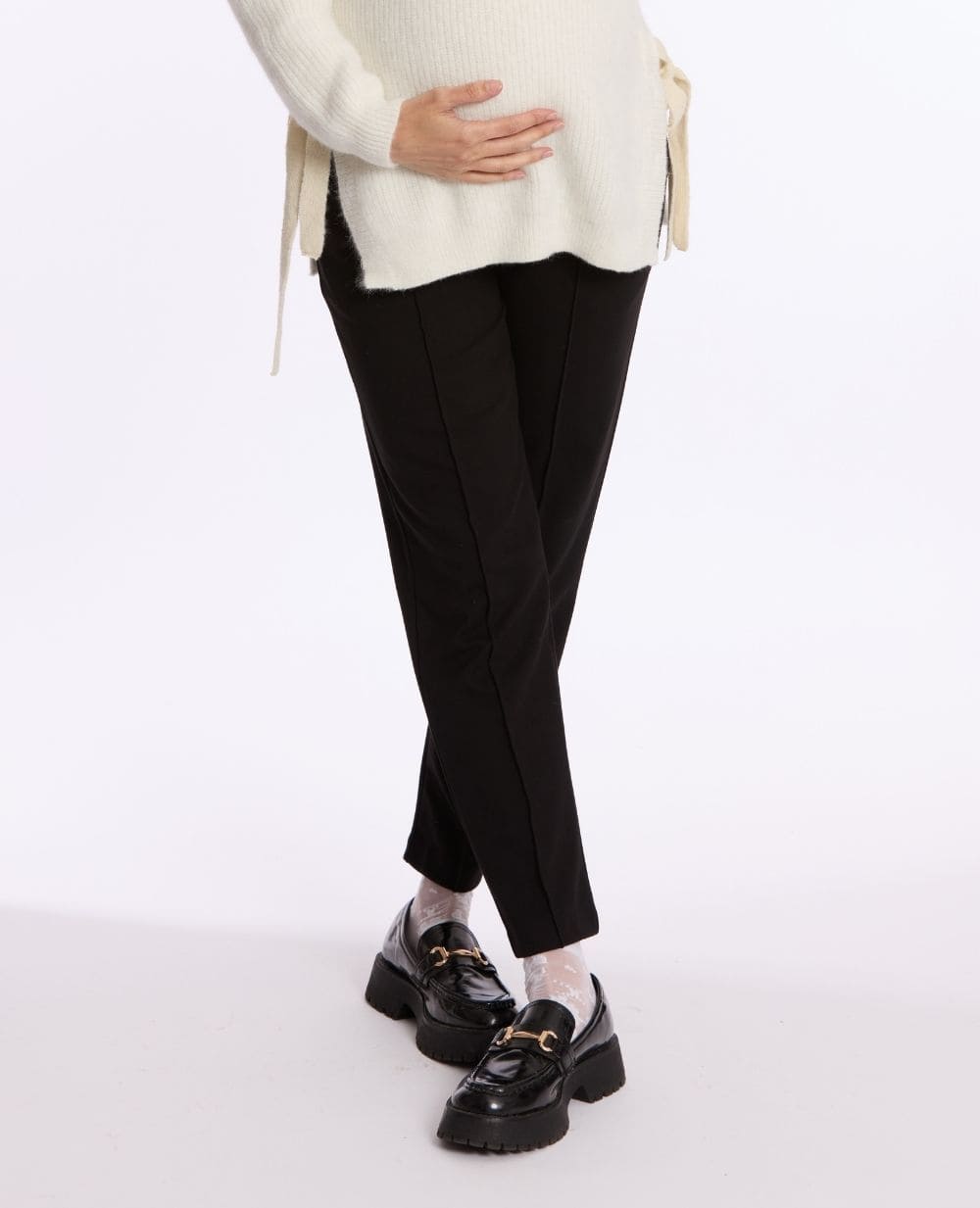 Pantalon carotte de maternité Clark - Noir