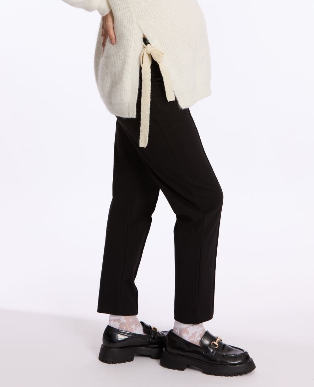Pantalon carotte de maternité Clark - Noir