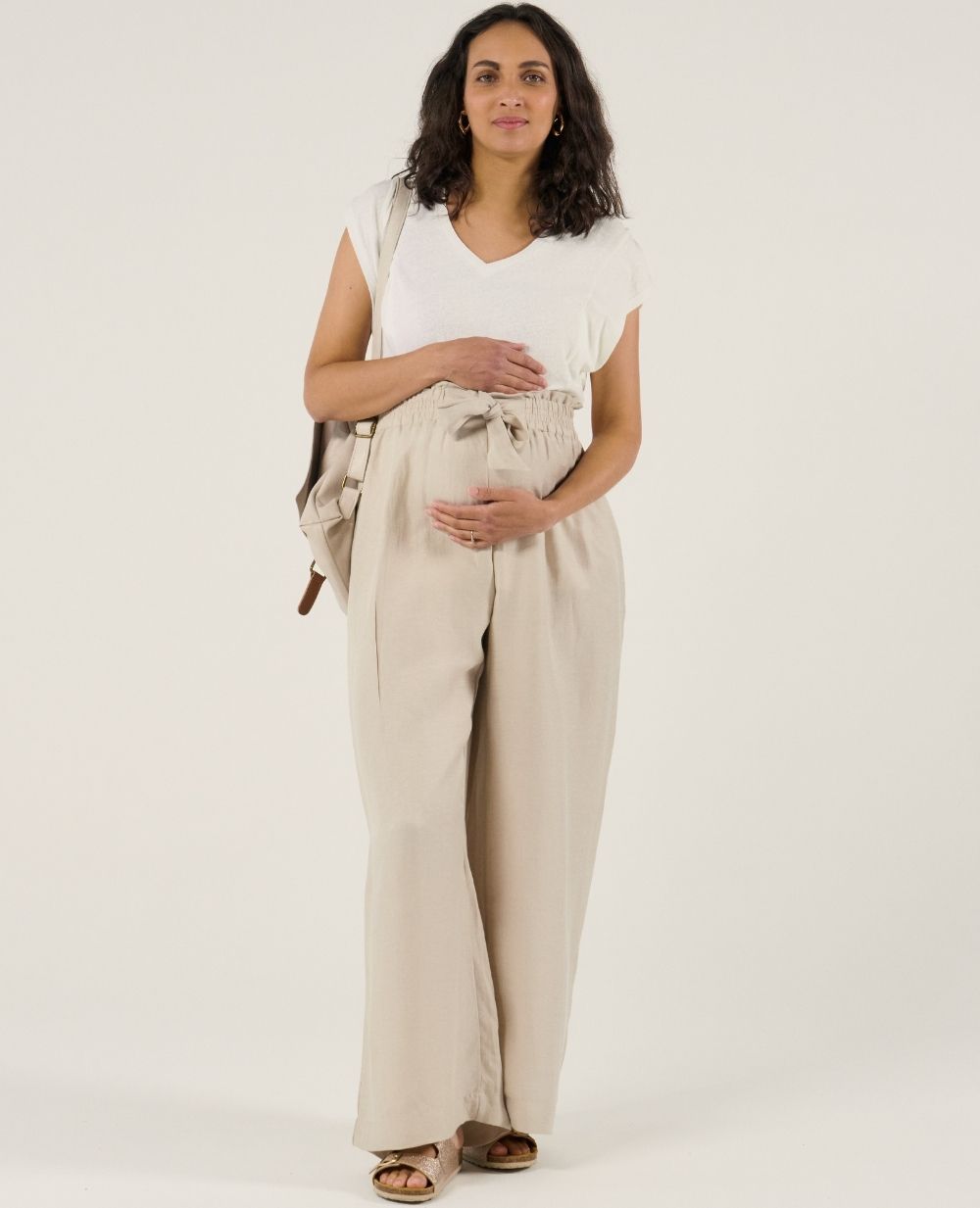 Sahel Maternity Pants - Beige