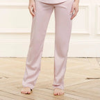 Pantalon de grossesse satin Sofia pétale, Cache Cœur  #couleur_rose