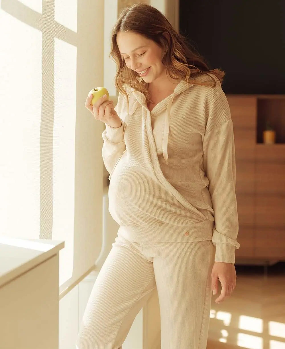 Pantalon de grossesse Sweet Home avoine Cache Coeur Cache C ur