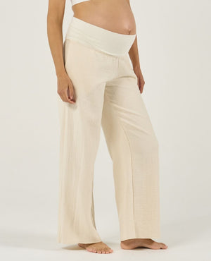 Celia Maternity Trousers - Natural