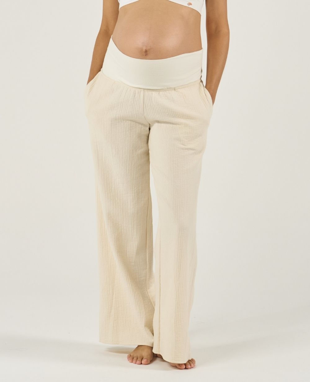 Pantalon de maternité Celia - Naturel