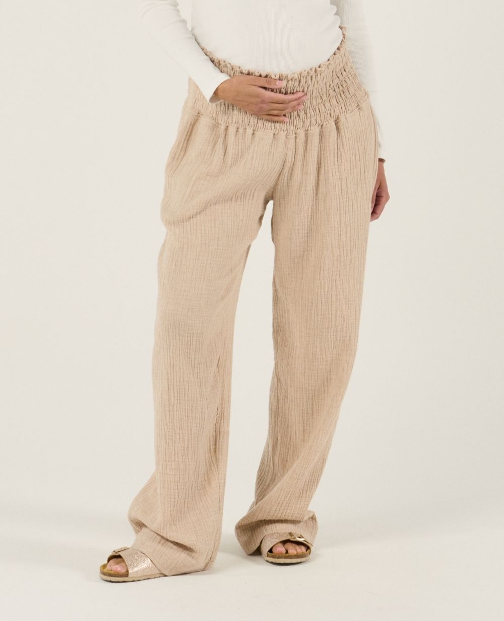 Pantalon de maternité Myriam - Beige