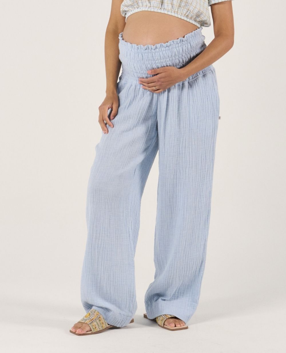 Pantalon de maternité Myriam - Bleu