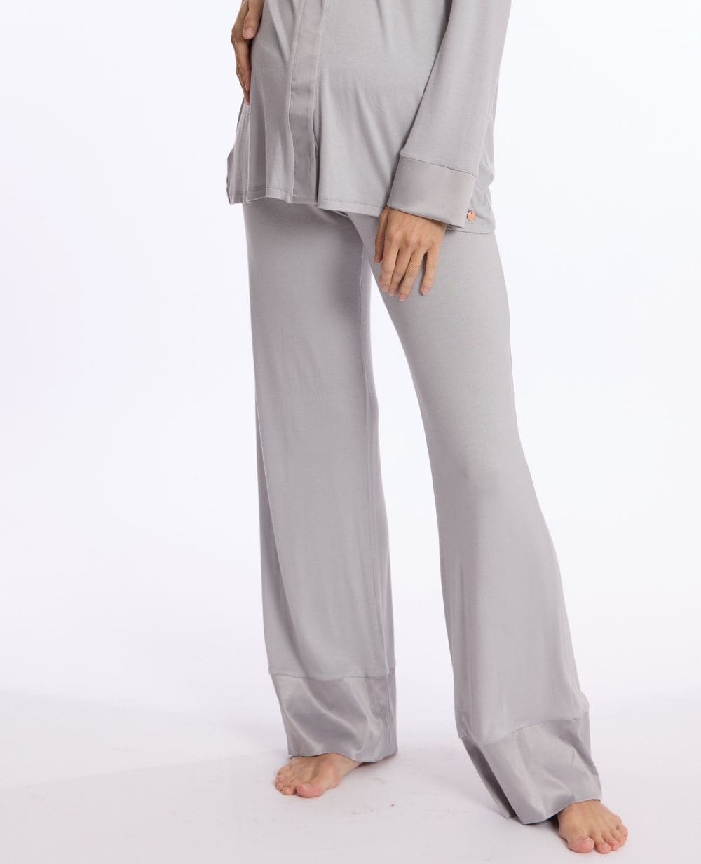 Pantaloni premaman Satine - Grigio