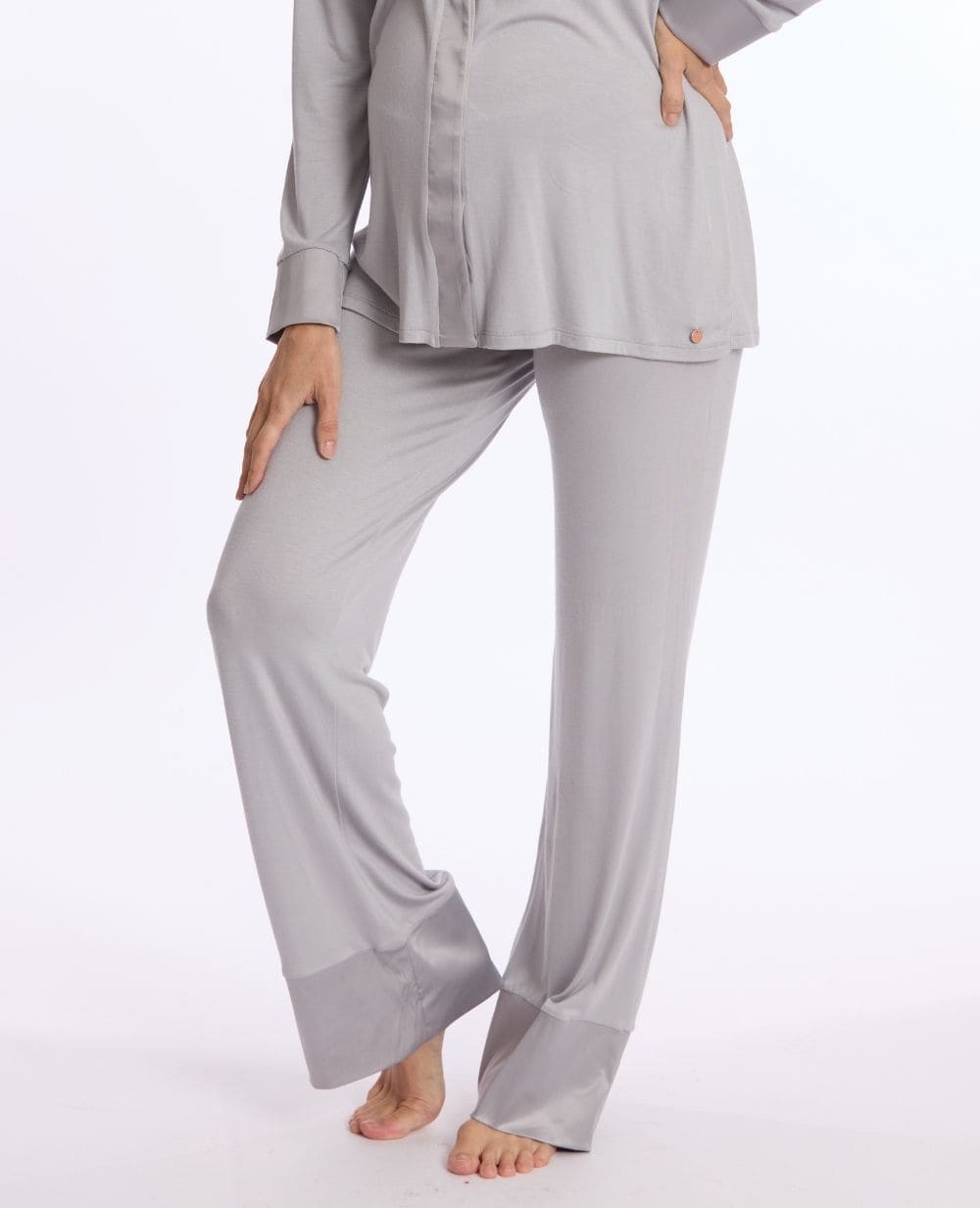 Pantaloni premaman Satine - Grigio