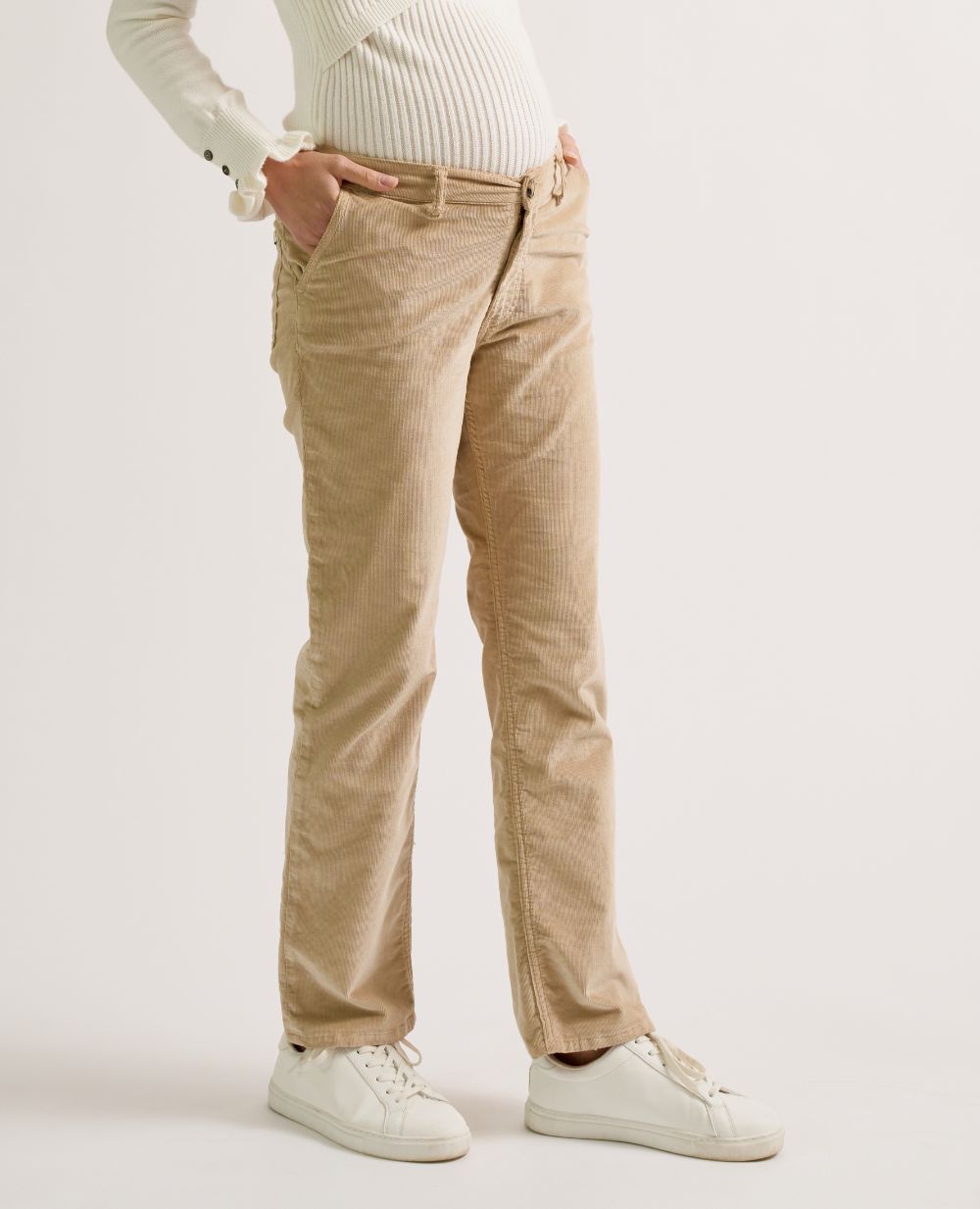 William Straight Maternity Pants Hazelnut