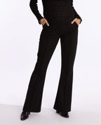 Fabio Maternity Flare Pants - Black