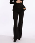 Fabio Maternity Flare Pants - Black
