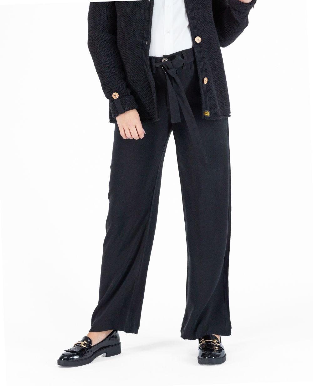 Pantalon large de grossesse Betty - Noir