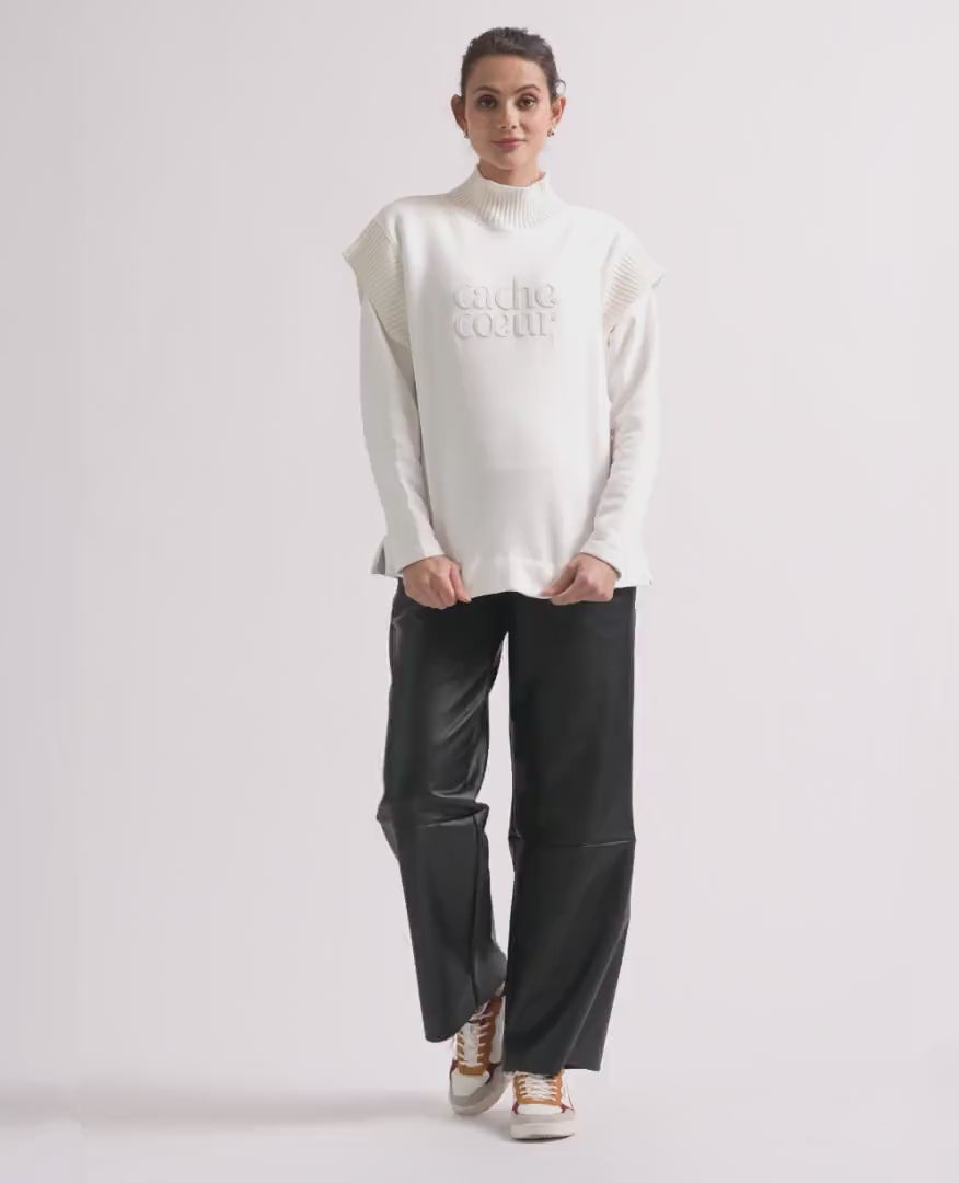Sweat de grossesse et allaitement Harper - Ivoire