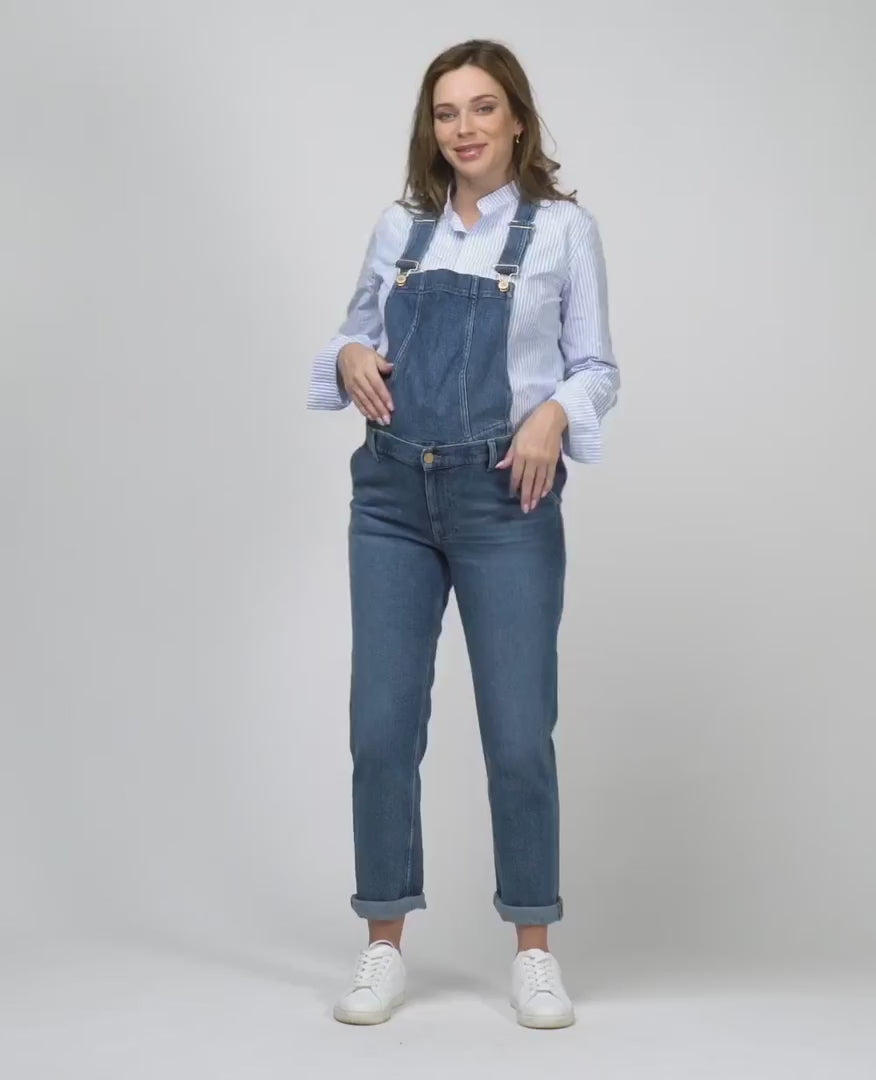 Salopette premaman in jeans Carrie - Mid Blue Used