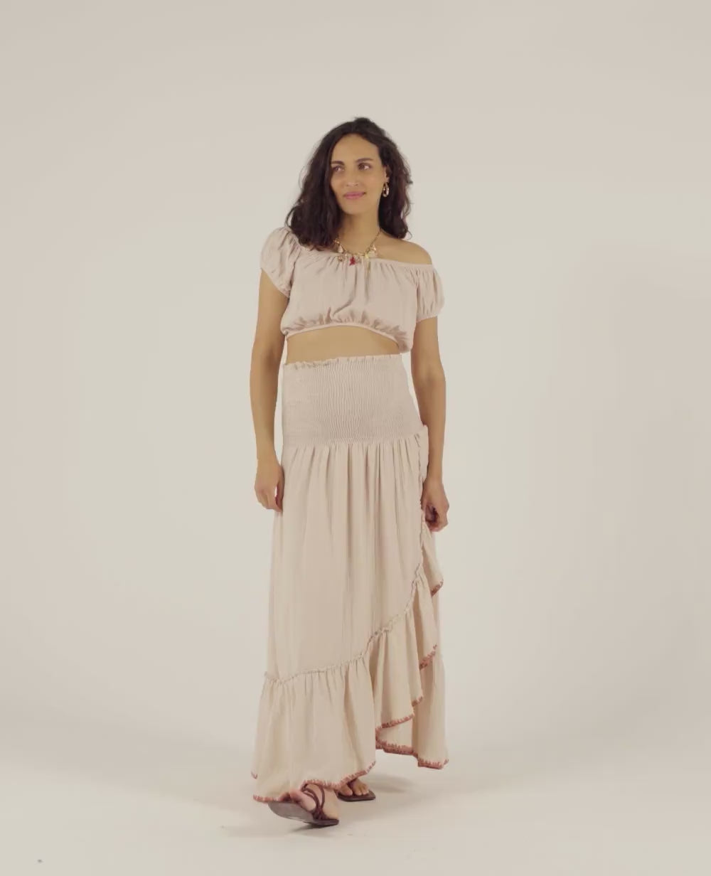 Crop Top Paloma - Beige