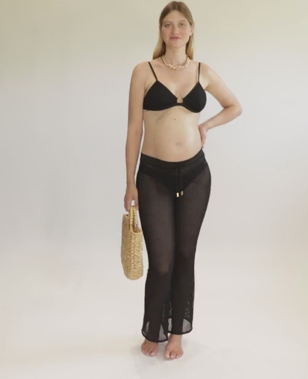 Milos Maternity Beachwear Pants - Black
