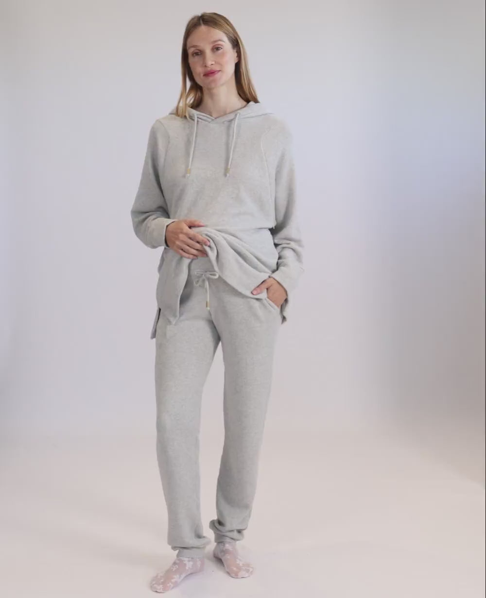 Billie Maternity and Nursing Hoodie - Grey