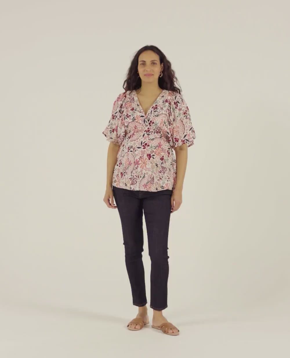 Bella Nursing Blouse and Shirt - Multicolor