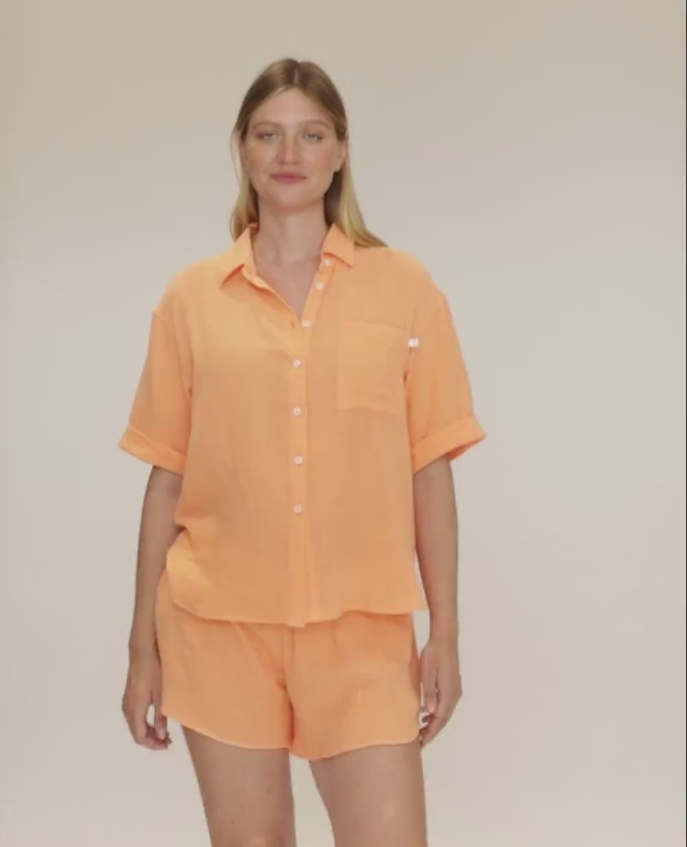 Ice cream Maternity Pajama Shorts - Apricot