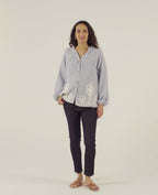 Blusa e camicia da allattamento Sarah - Bleu