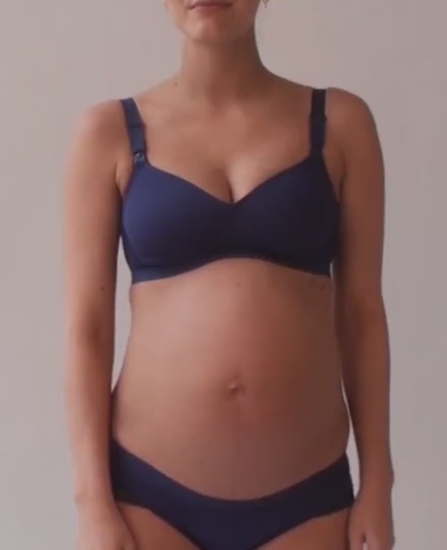 Soutien-gorge de grossesse et d'allaitement Serena - Marine