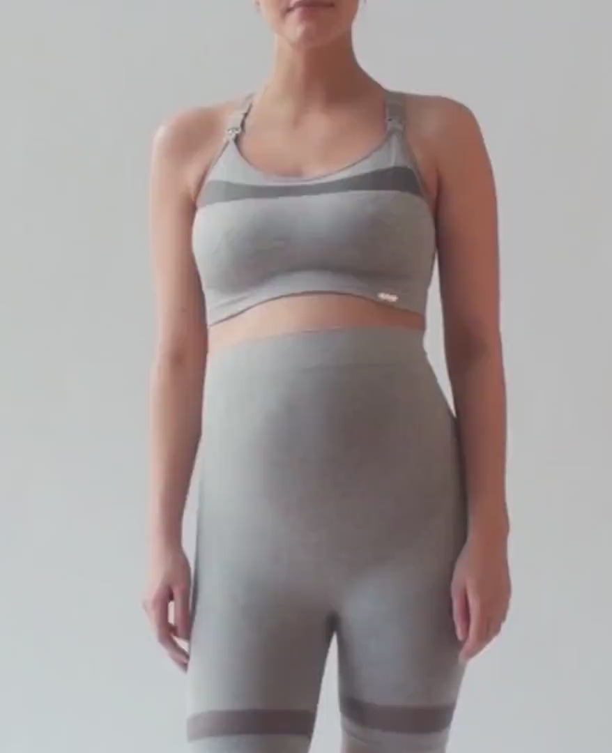 Pantaloncini ciclista sportivi e premaman Woma - Grigio