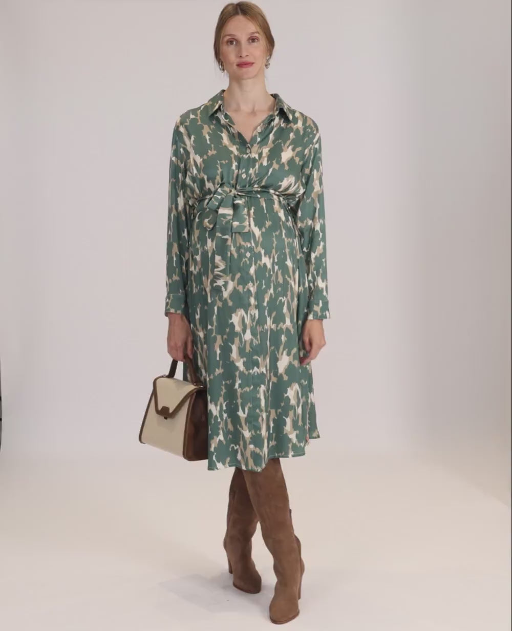 Robe chemise de grossesse et d’allaitement Rym - Multico