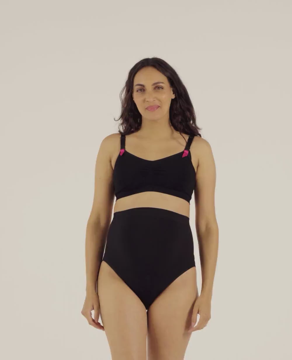 Maxi culotte premaman senza cuciture Essentiel - Nero
