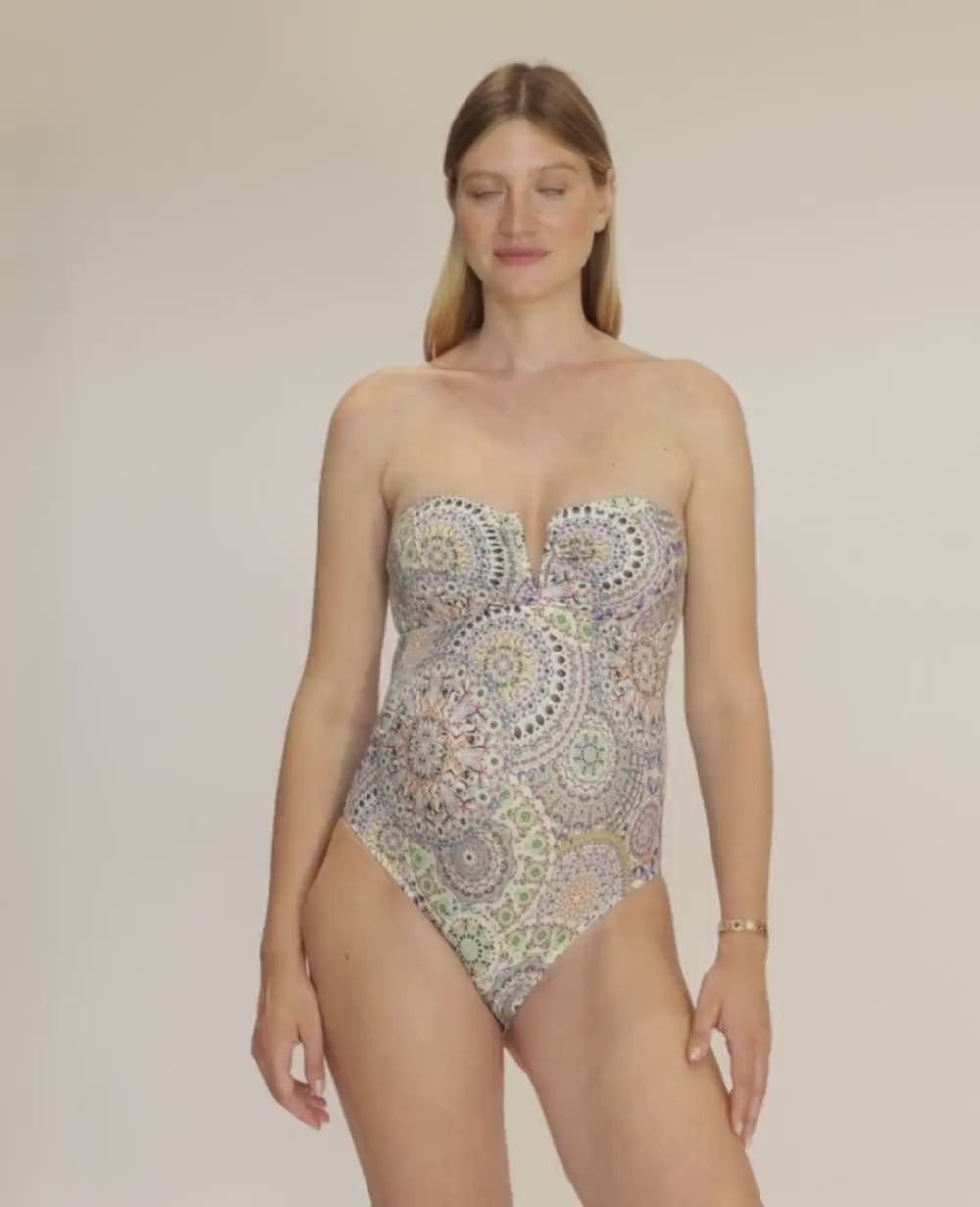 Maillot de bain de maternité 1 pièce Mandala - Multico