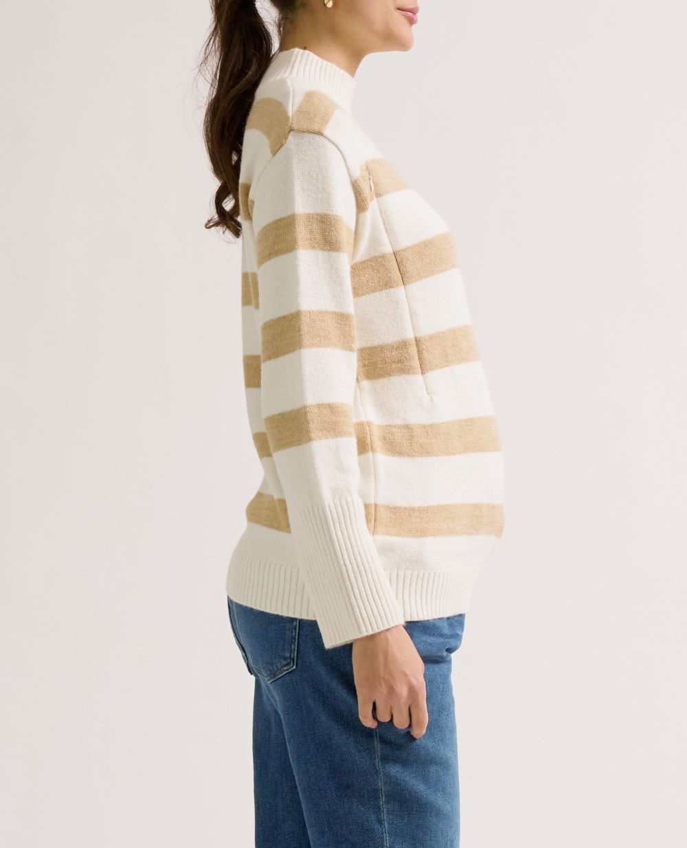Pull de grossesse et allaitement Cabourg - Beige/Ivoire