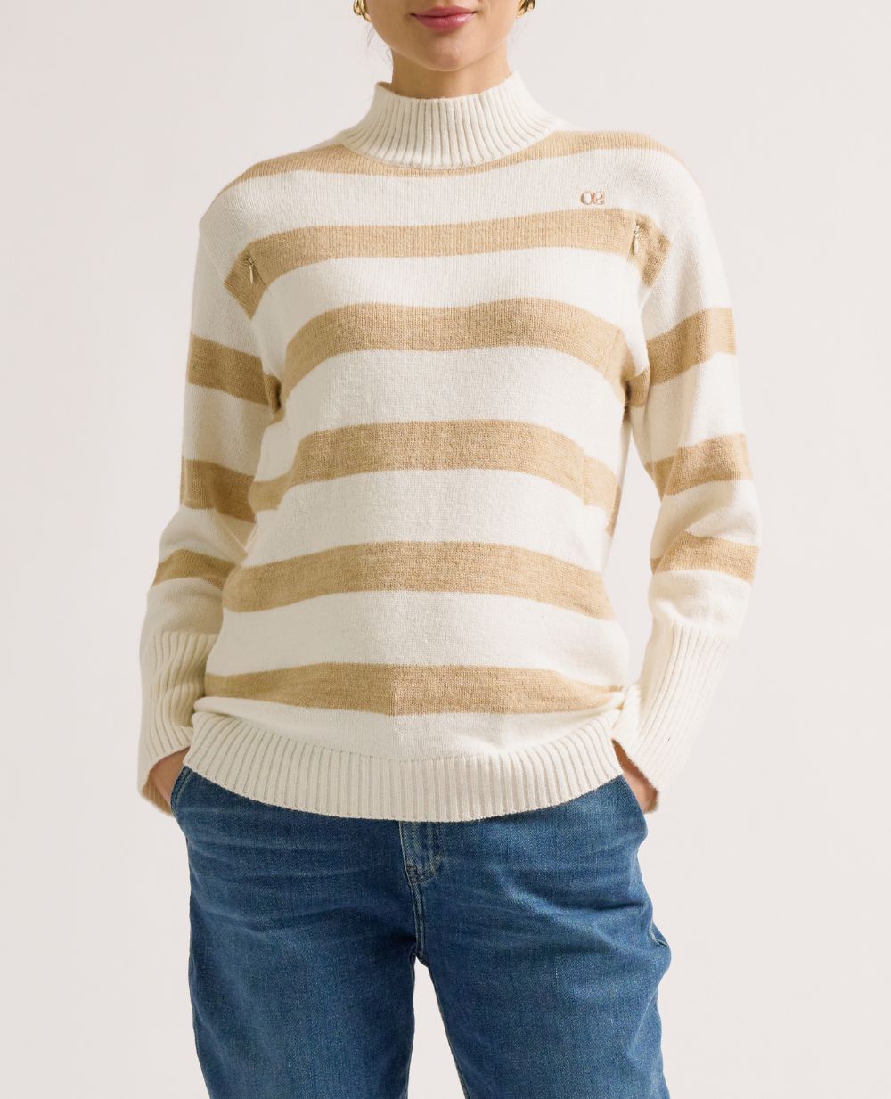 Pull de grossesse et allaitement Cabourg - Beige/Ivoire