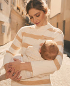 Pull de grossesse et allaitement Cabourg - Beige/Ivoire