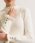Maglione premaman e per l'allattamento Dorothée - Avorio