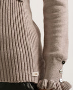 Pull de grossesse et allaitement Dorothée - Taupe
