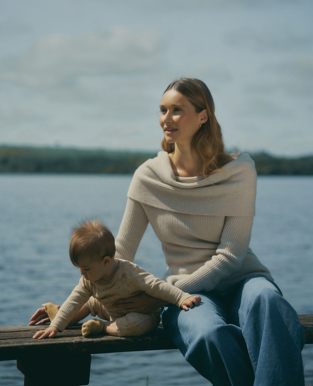 Pull de grossesse et d’allaitement Kim - Beige