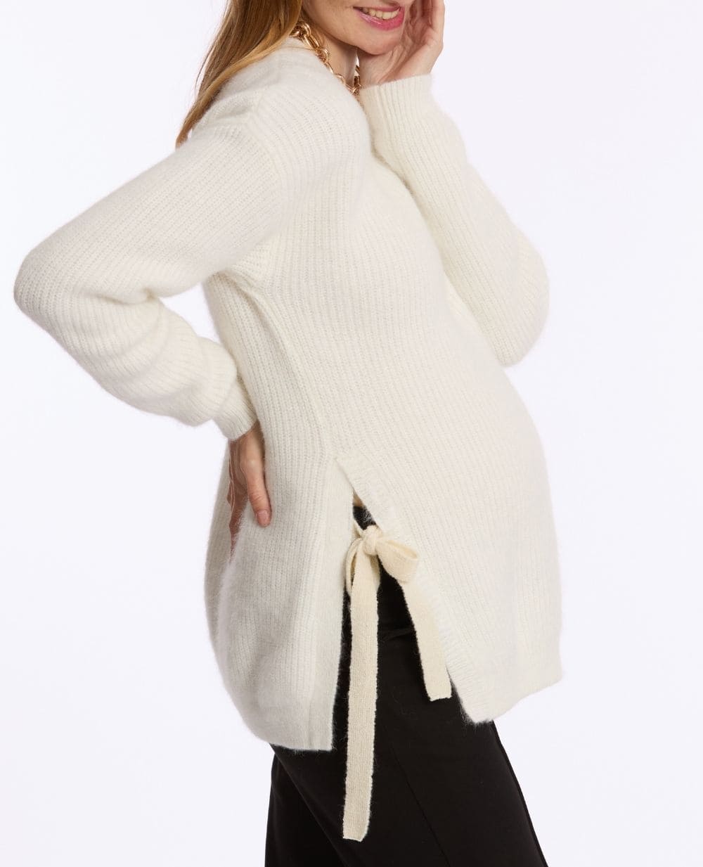 Maternity and Nursing Jumper Nora ivory