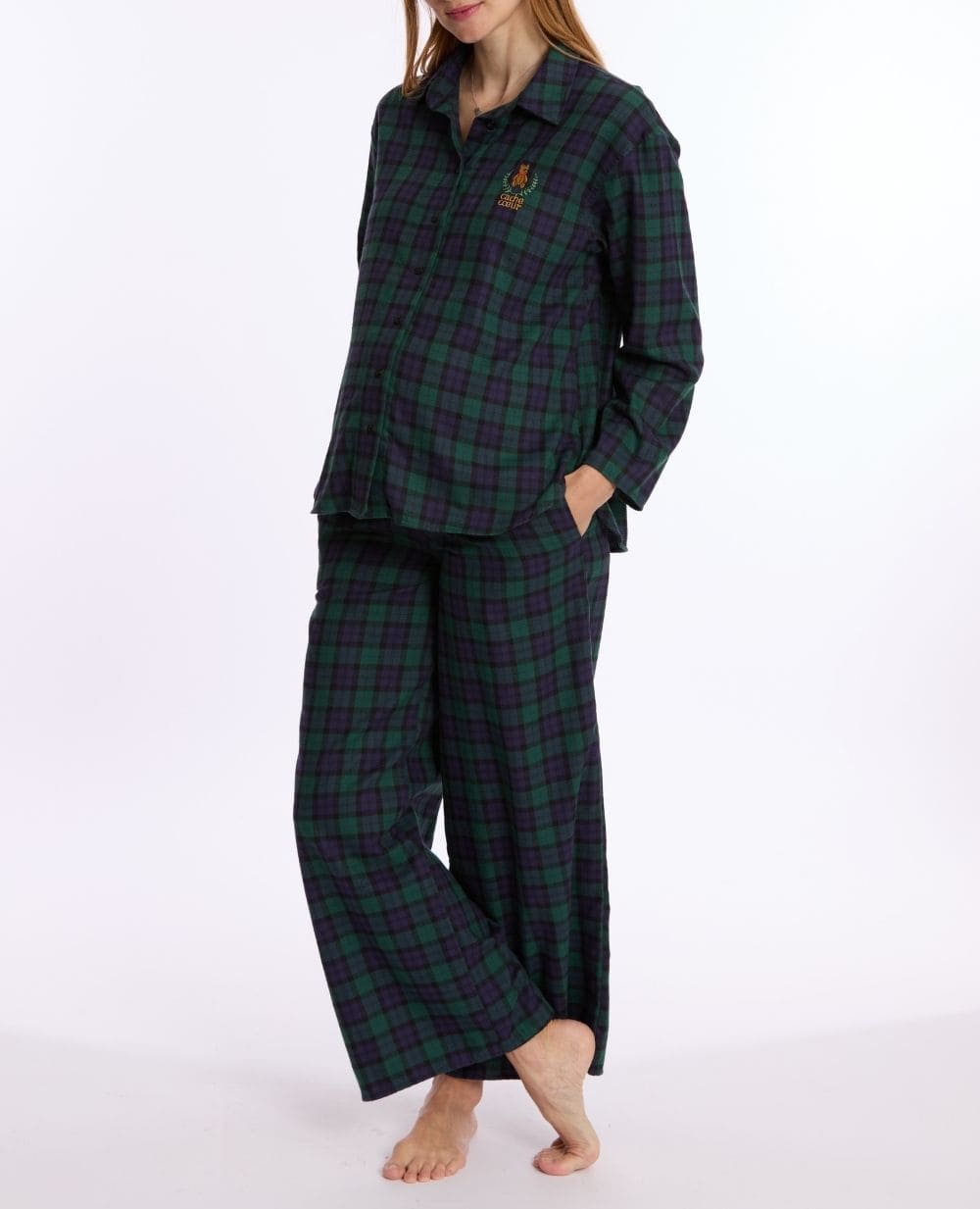 Pyjama de grossesse et d’allaitement Teddy - Vert