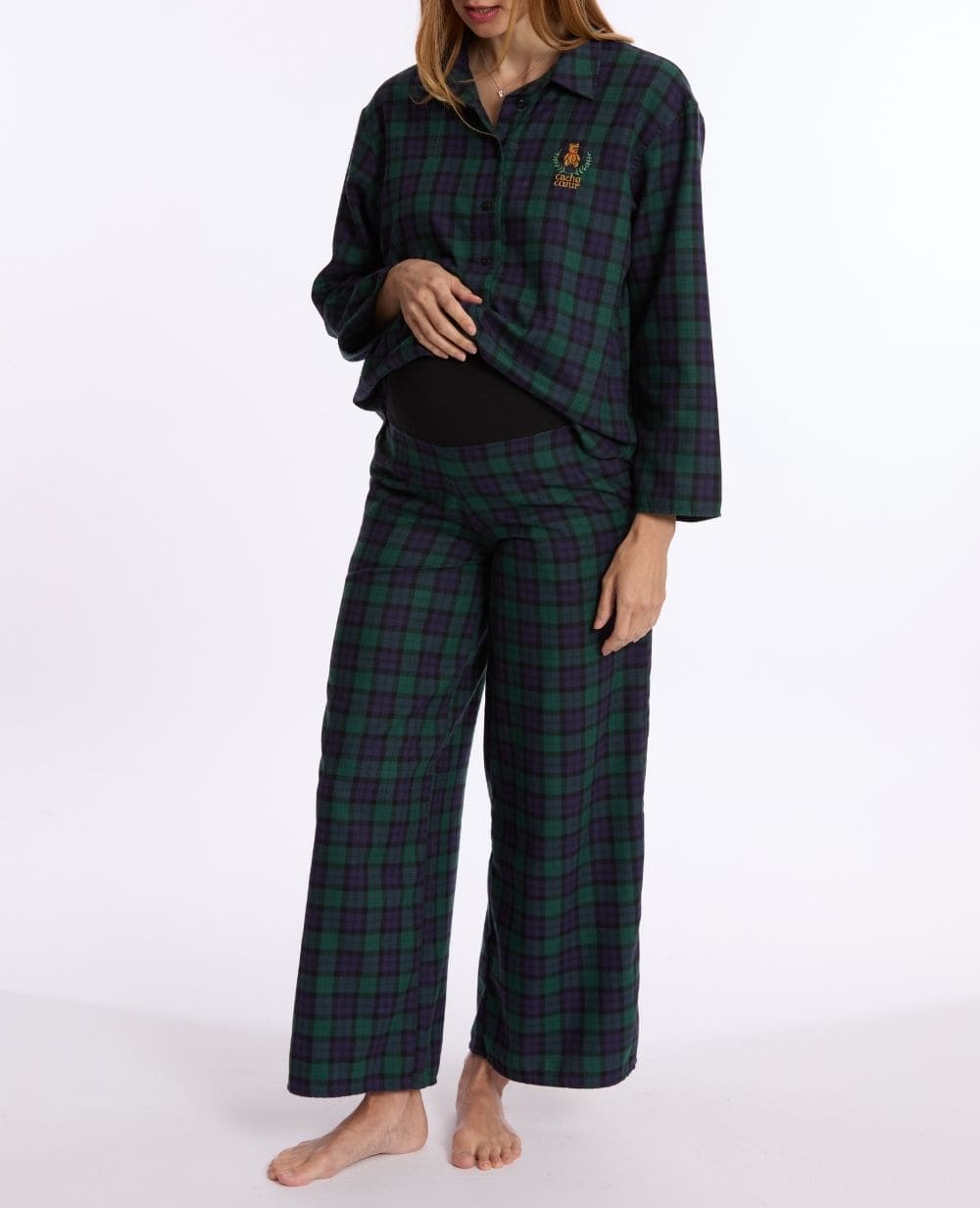 Pyjama de grossesse et d’allaitement Teddy - Vert