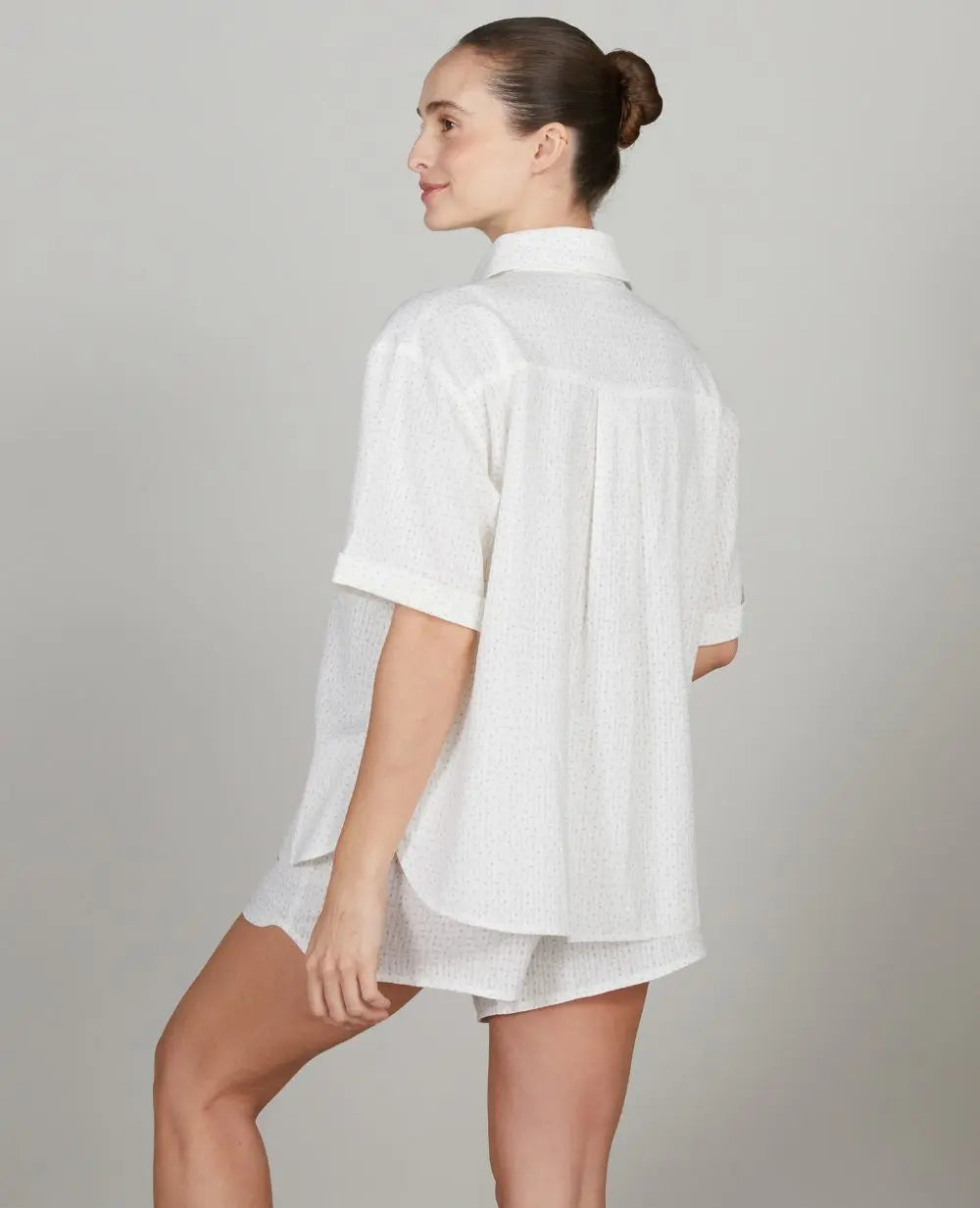 Pyjashort de grossesse et d’allaitement paulette, cache cœur