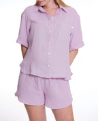 Ice cream Maternity Pajama Shorts - Lilac